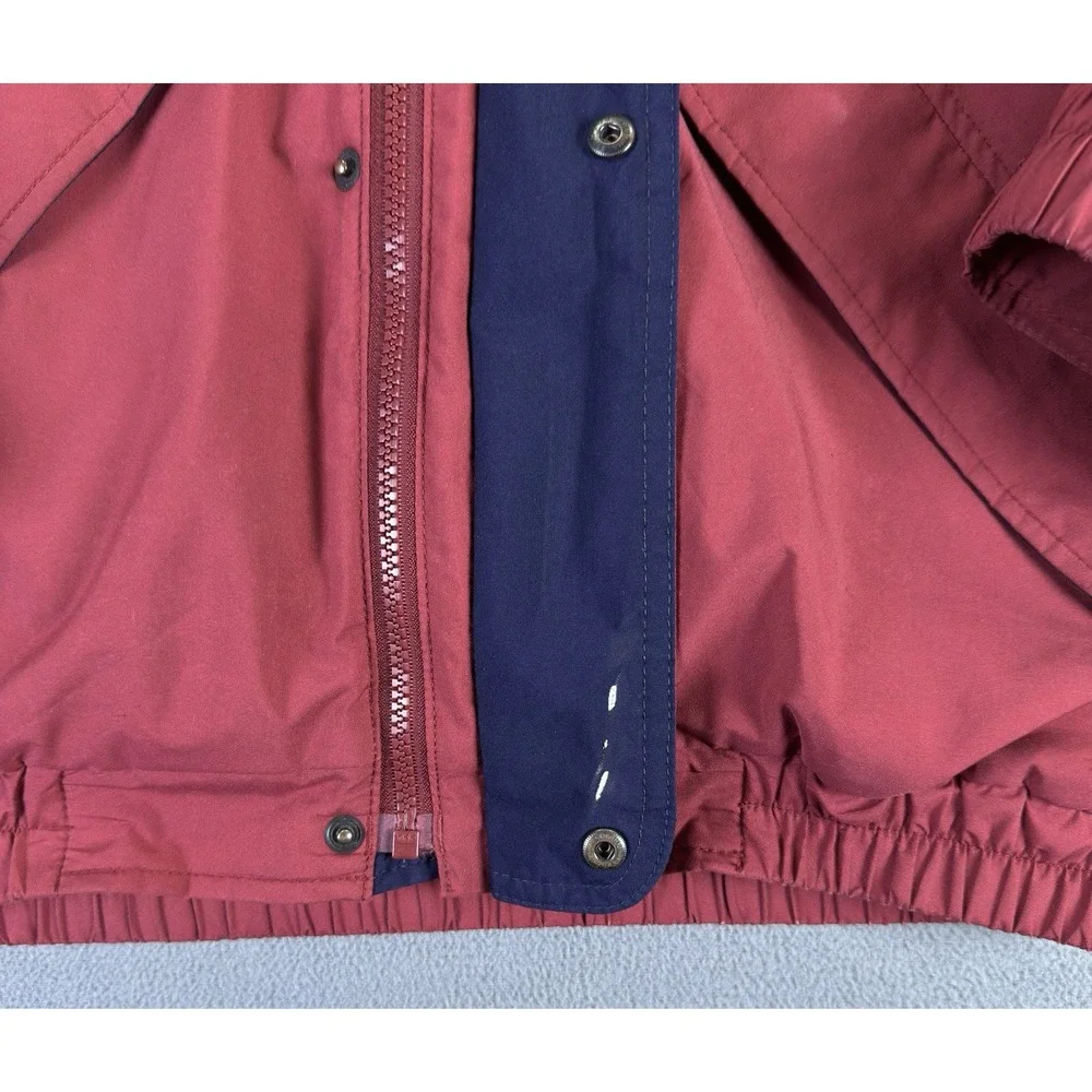 Lands End Jacket Mens Medium Red Fleece Lined‎ Bomber Heavyweight Insulated